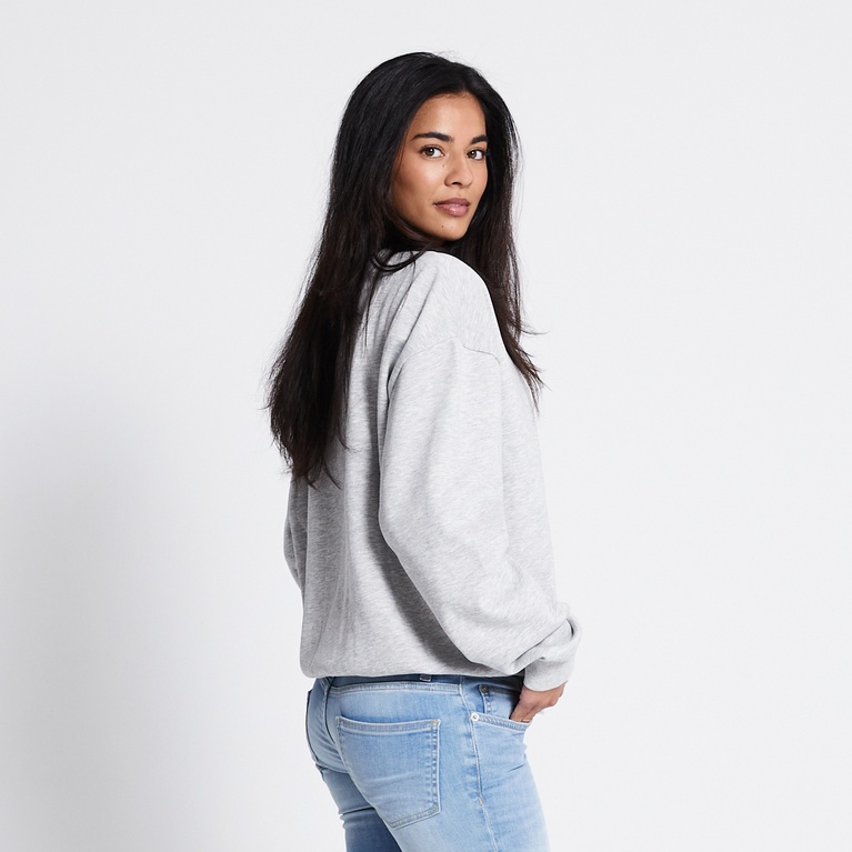 Basic sweatshirt "New Crew" Grey Melange